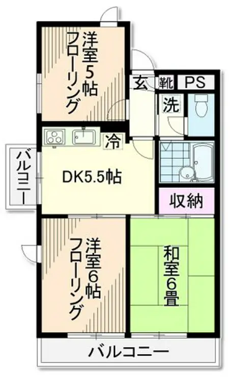 エヌエフ桜上水 3階階 間取り
