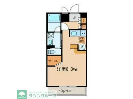 ZCO並木ビル2ND 912785(ワンルーム/1階)の間取り写真