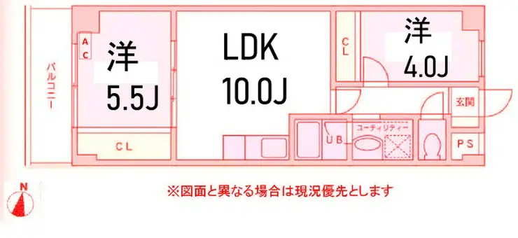 プランドール横浜 4階階 間取り