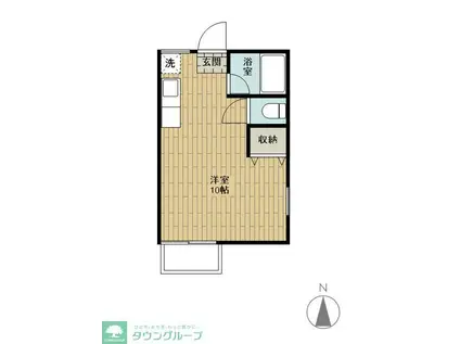 Sはいむ(ワンルーム/1階)の間取り写真