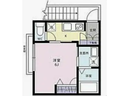 シャーメゾン荻窪(1K/2階)の間取り写真