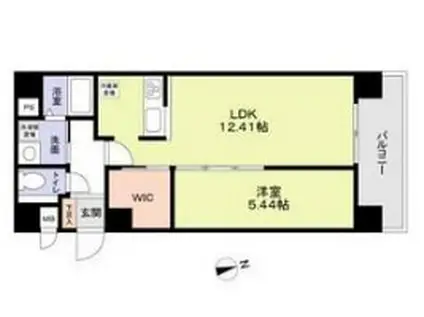 JJ RESIDENCE NISHIKUJO(1LDK/2階)の間取り写真