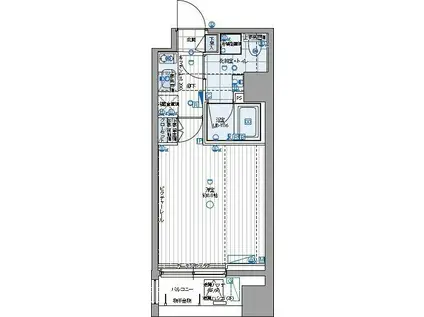 パティーナ三田台(1K/3階)の間取り写真