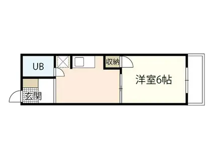 コーポいけぐち(1DK/5階)の間取り写真