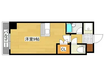 リファレンス北方III(ワンルーム/5階)の間取り写真