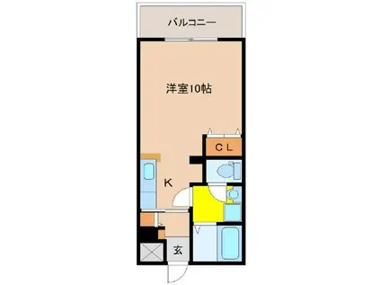 ツーエヌマンション(ワンルーム/2階)の間取り写真