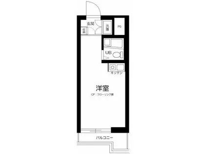 メインステージ井荻駅前(ワンルーム/1階)の間取り写真