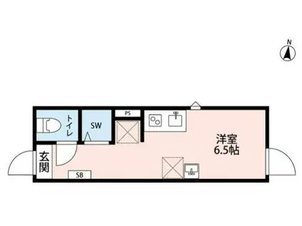 プロスペリティ・ビアンカ下北沢(ワンルーム/1階)の間取り写真