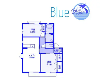 ハーベスト鵠沼(2LDK/2階)の間取り写真