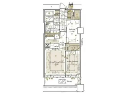 三田ガーデンヒルズ ウエストヒル ウエスト HILL(2LDK/7階)の間取り写真