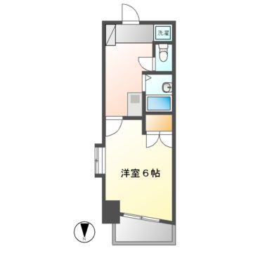 シティライフ名駅(1K/2階)の間取り写真