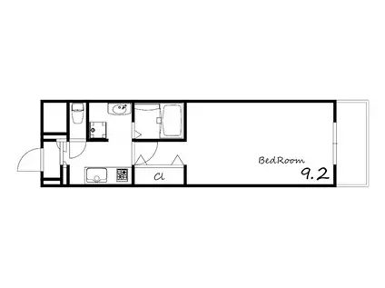 アイズ・グランデ(1K/4階)の間取り写真