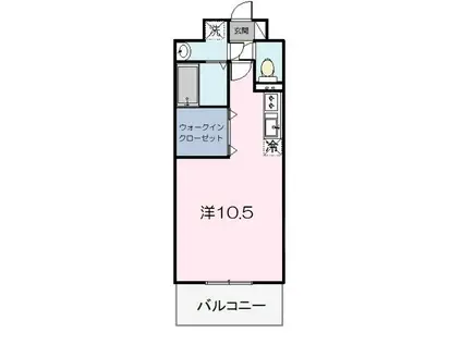 壱番館元今泉(1K/5階)の間取り写真