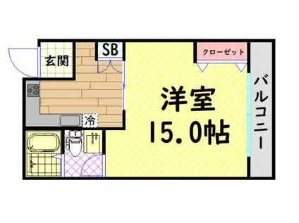 GRANDE SH II(1K/2階)の間取り写真