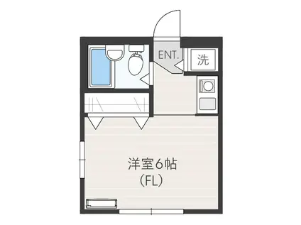 RBEANS(ワンルーム/2階)の間取り写真