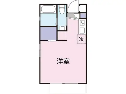 エスペイス池袋イースト(ワンルーム/2階)の間取り写真