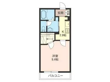 コラージュステラ(1K/1階)の間取り写真