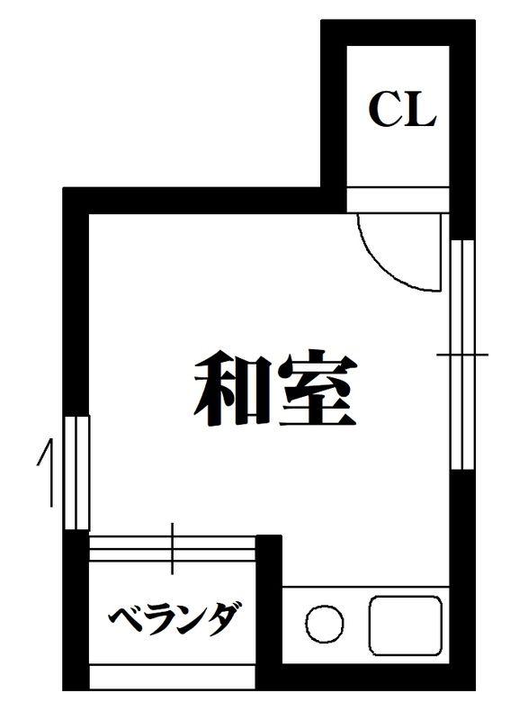 ウエストキャピタル大正(ワンルーム/4階)の間取り写真