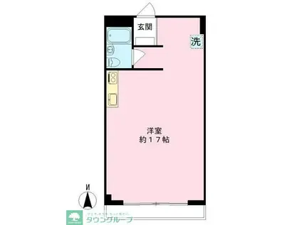 栄マンション(ワンルーム/1階)の間取り写真