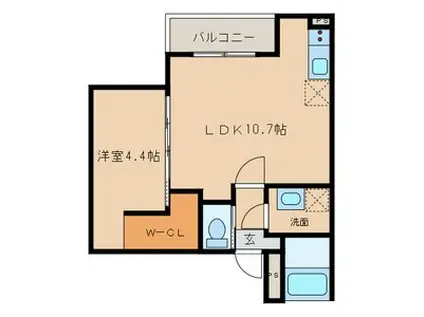 MOVE本陣(1LDK/2階)の間取り写真