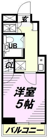 ワコーレ東村山(1K/1階)の間取り写真
