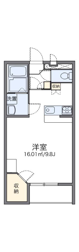 レオパレス島之内(1K/3階)の間取り写真