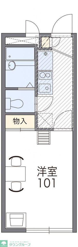 レオパレス南光(1K/2階)の間取り写真