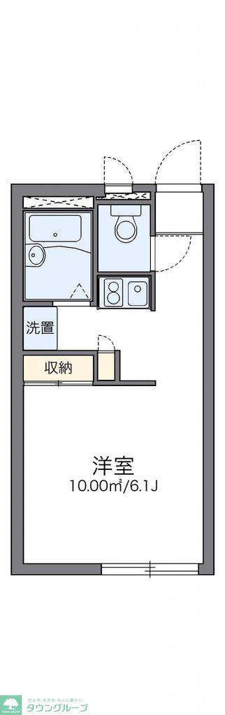 レオパレススズキ(1K/2階)の間取り写真