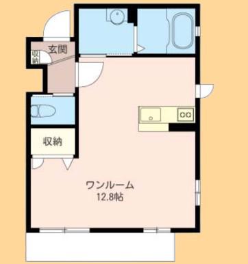 プレシャス(ワンルーム/1階)の間取り写真