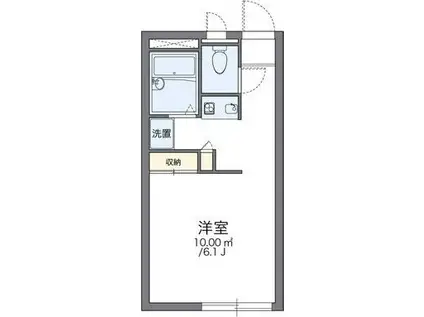 レオパレス松川(1K/2階)の間取り写真