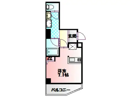 HR・FRONT・REGAL新森(ワンルーム/2階)の間取り写真