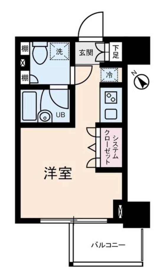 Dクラディアイヴァン初台(ワンルーム/3階)の間取り写真