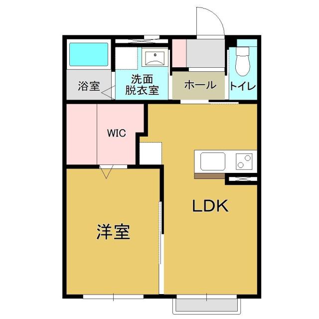 シャインカメリア(1SLDK/2階)の間取り写真
