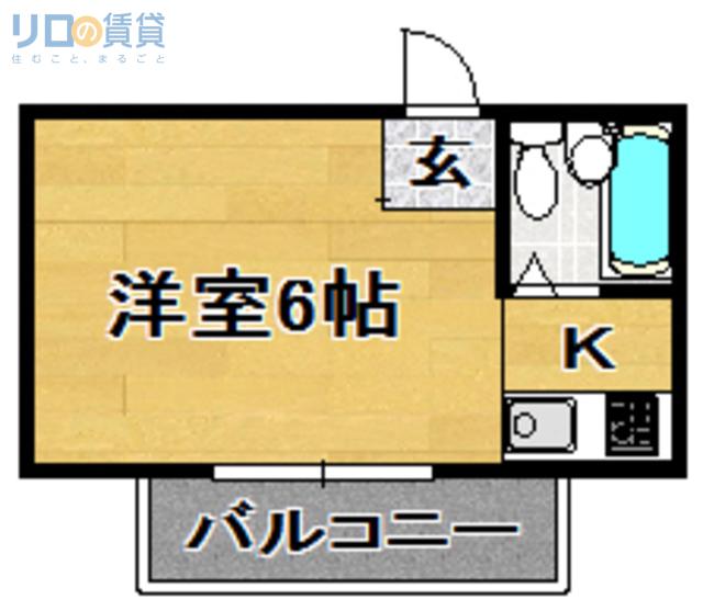 スタンドアップ瑞光(ワンルーム/4階)の間取り写真