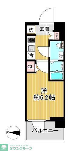 SHOKEN RESIDENCE亀有(1K/2階)の間取り写真