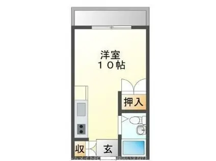 前松田マンション(ワンルーム/3階)の間取り写真