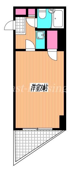 三鷹ダイカンプラザ(1K/5階)の間取り写真