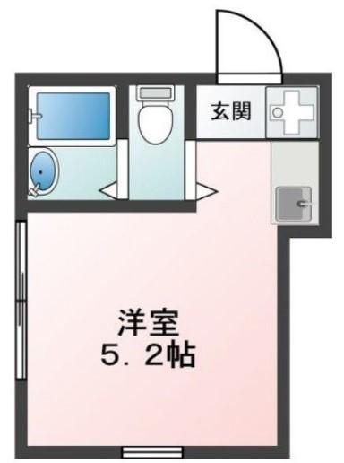 GLANZCUBE四谷三栄町(ワンルーム/3階)の間取り写真