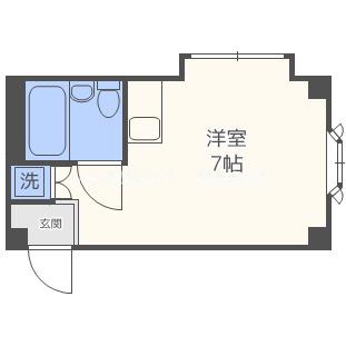 NHハイツ(ワンルーム/2階)の間取り写真