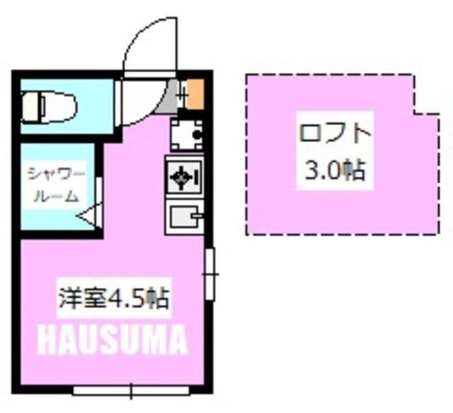 APRIRE西尾久(ワンルーム/2階)の間取り写真