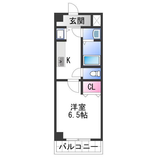 カーサベルカント(1K/2階)の間取り写真