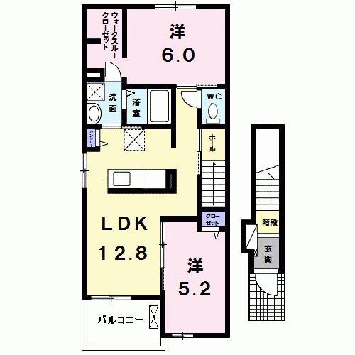 サンリット(2LDK/2階)の間取り写真