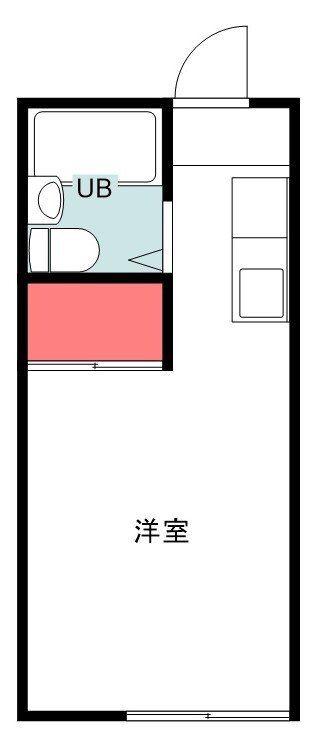 アーデル大巌寺(ワンルーム/1階)の間取り写真