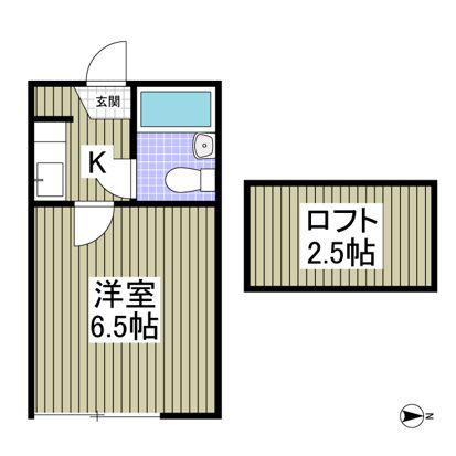 プラザ・ドゥ・ラモンド(1K/1階)の間取り写真