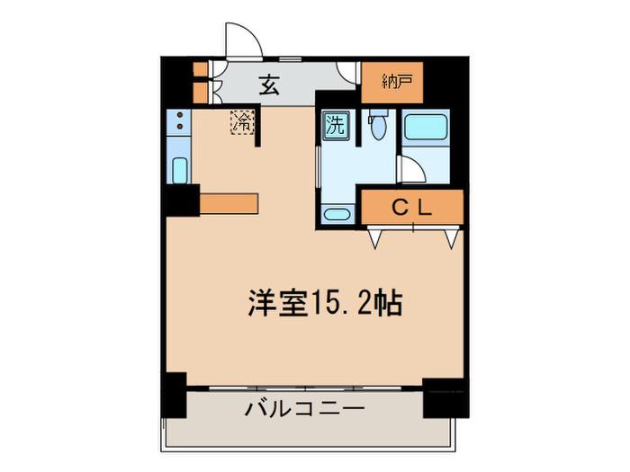パークキューブ東品川(ワンルーム/3階)の間取り写真