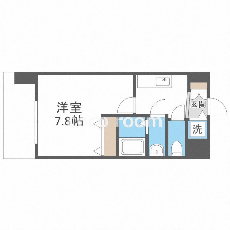 VIVI EBISU(1K/11階)の間取り写真