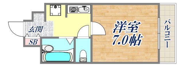 SYOWA EXCEL VIEW KOBE(1K/4階)の間取り写真