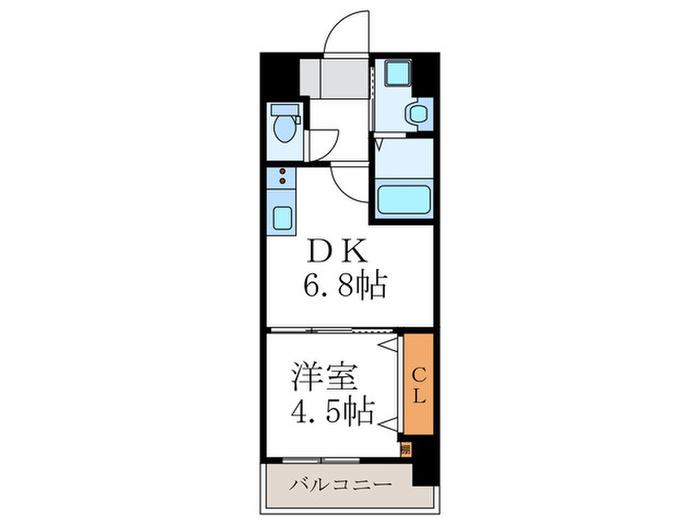 アルゴヴィラージュJONO(1DK/11階)の間取り写真