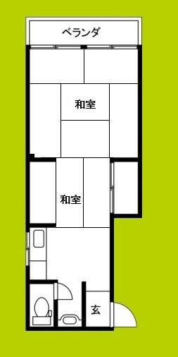 一の丸荘(ワンルーム/5階)の間取り写真