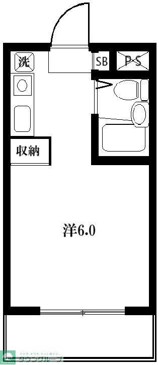 シティーホームズ的場(ワンルーム/3階)の間取り写真